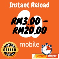 TOPUP MURAH UMOBILE | U MOBILE RELOAD RM3 - RM20 | U MOBILE TOP UP | INSTANT RELOAD | READY STOCK