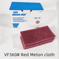 Good NORTON Melon Cloth Cleaning Cloth 25pcs 230x115mm Red Gray Industrial Polishing Metal Rust Draw