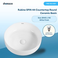 Rubine SPIN 44 Countertop Round Ceramic Basin