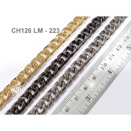 CH126 LM aluminum chain Use To Make A Lightweight DIY Bag Strap. Rust-Free 1 Meter 1m.