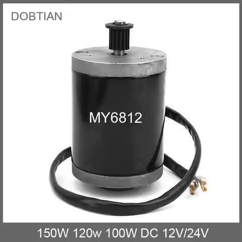 MY6812 DC Brushed Motor, 12V/24V 100W 120W 150W DC Brush High Speed Motor for Electric dc motor