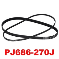 PJ686 270J V-Belt 3/4/5/6/7/8 Rusuk Untuk Tali Pinggang Pemasa Penghantaran Motor Model RC