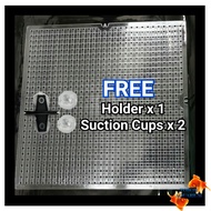 Aquarium Divider For 2.5Ft Tank + Divider Holder + Suction Cups