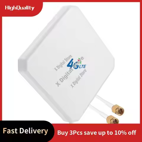 Hi-Gain 3G 4G LTE Outdoor 35Dbi Directional Wide Band MIMO Wifi Antenna 2 Meters RG174 Cable Antenna