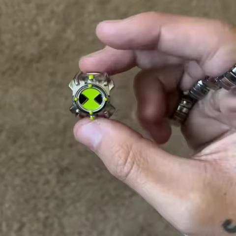 Omnitrix Ring Ben10 Juvenile Hacker Animation Game Cos Personality Handsome Ring