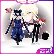 🇲🇾READY STOCK🇲🇾 Fate/stay Night Saber Alter Cosplay Costume Artoria Pendragon Black Saber Third Asce