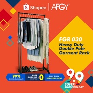 AFGY FGR 030 Heavy Duty Double Pole Garment Rack