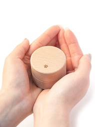 小骨灰盒寵物毛髮盒迷你紀念盒木製爪印貓狗骨灰罐小號分骨骨壷