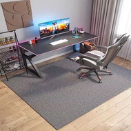 XY！Computer Chair Mat Floor Mat Thickened Study Swivel Chair Non-Slip Mat Scrub Floor Mat Household Bedroom Soundproof C