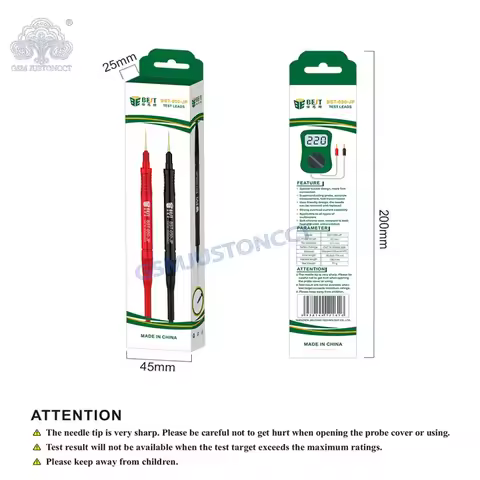 BST 050 JP Super Conducting Multimeter Probe for Digital Multimeter Current Voltage Needle Tip Test 