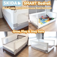 SKIDA SMART BEDRAIL & PLAYPEN Bed Fence and Children's Play Fence High Sturdy Multifunctional and Pr
