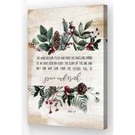 John 1 14 Christian Wall Art Bible Verses Wall Art Scripture Wall Art The Word Became Flesh Poster D