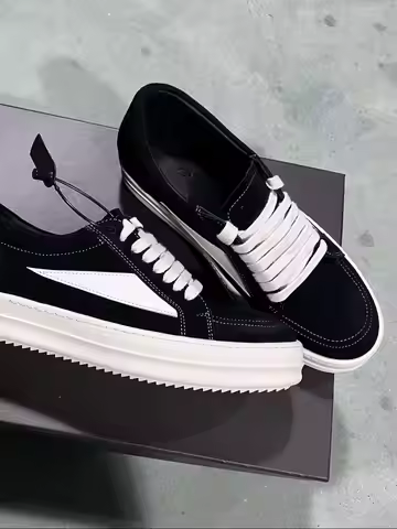 Top High Quality Men's Suede Sneakers and Causal Shoes Luxury Designer Woman Sneaker Black Cow Suede