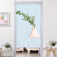 Japanese width 140CM Door Curtain with rod Set Hanging Half divide 120 180 Modern living room entryway Toilet Kitchen Partition Full Door Curtain pole doorway Height 200CM Curtain