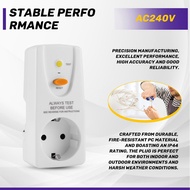 【VVL】-16A Gfci Leakage Protection Plug Rcd Socket Home Circuit Breaker Cutout Switch Safety Personal