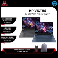 HP Victus Gaming 16-D1171TX/16-D1172TX - Blue/Silver (I5-12500H/8GB/512GB SSD/RTX3060 6GB/16.1" FHD/