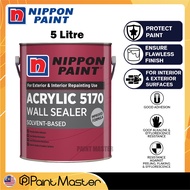 1L / 5L Nippon Paint 5170 Acrylic Sealer For Interior Exterior Wall Sealer Pain 底漆