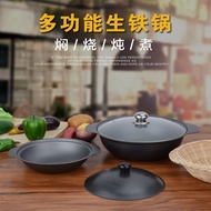 ST- Clay Pot Iron Clay Pot a Cast Iron Pan Claypot Rice Casserole Style Pot Braised Chicken M Rice Cookers Po