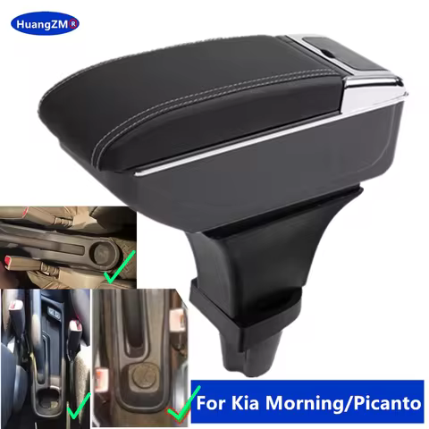 For Kia Morning Armrest Box For Kia Picanto Car Armrest Box Central Storage Box Interior Dedicated R
