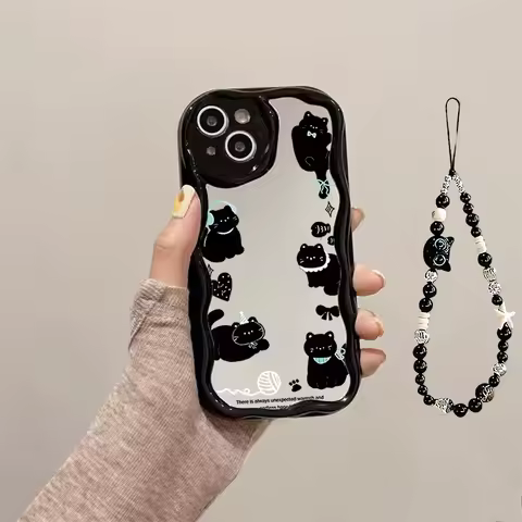 Make Up Mirror Cat Chain Case For VIVO Y36 Y03 Y21 Y20 Y20i Y16 Y39 Y29 Y27 Y28 Y18 Y28S Y02S Y76 Y2