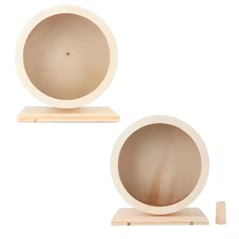 Hamster House Wooden Hamster Hamster Hamster Small Pets Wooden House Funny Wheel Running Rest Playin