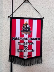 Pennant Flag Custom Made pennon Malaysia Bendera full colour printing logo design