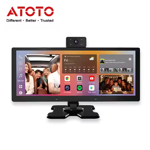 ATOTO 10.25 inch PND Android Bluetooth Carplay Android Auto Screen Car Stereo with Camera Portable N