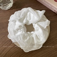 Scrunchies lớn cho phụ nữ phong cách Hàn Quốc Dây Buộc Tóc ren cao cấp