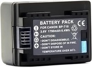 Teneyuuo 1 Pcs 3.6V 1790mAh BP-718 Replacement Battery for Canon HF R606 R706 M506 R56 R66 R76 bp727