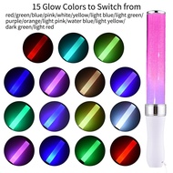 sakurabc-my LED Light Stick 15 Color Change 2 Lighting Modes Glow Sticks Support 3pcs 1.5V AAA Batte