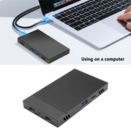 (JACH) HDD Enclosure .2 NVMe Dual Bay HDD Enclosure Gen2 10Gbps HUB Docking Station HDD Accessories