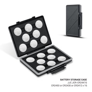 JJC Water Resistant Coin Cell Storage Case Large Capacity Battery Organizer Holder For CR2032 CR2025