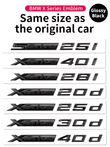 Suitable for BMW X1 X2 X3 X4 X5 X6 X7 F49 U12 F39 G08 G18 F15 F25 F26 G01 G02 G05 G06 G07 logo alpha