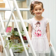 [Pink Nana Children's Clothing] Children's Dress Girls' Dress Children's Short-Sleeved Dress S51508 