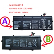 For Huawei MagicBook MateBook X Pro Battery 53010CAJ KLVL WFH9 WXX9-pcb MACHD WFE9 MACH W19 W29 VLT 