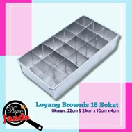 18-Section Brownie Pan 22cm 24cm 18-Hole Brownie Pan/