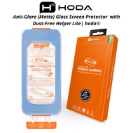 Hoda Matte Anti-Fingerprint Matte Tempered Glass with Adhesive Frame for Iphone 15 16 Plus 17 18 Pro