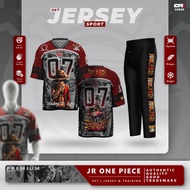 Set Jersey Anime Onepiece Oversize Pria Wanita Celana Training Panjang Baju Olaharga Karakter