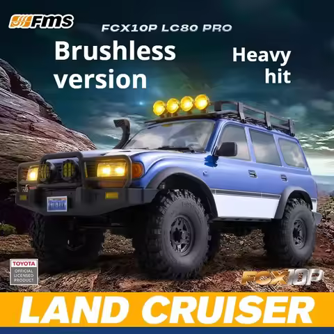 FMS FCX10 Pro Toyota LC80 Simulation Crossing climbing car with High and Low Speed Remote Control