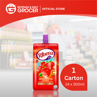 Ribena MOB 100% Strawberry 24 x 300ml (24 Packs) 1 Carton