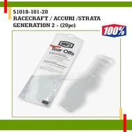 TEAR OFFS - 100 PERCENT - 51018-101-20 - GENERATION 2 - TRAIL CROSS TRABAS GRASSTRACK ENDURO