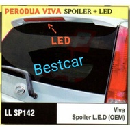☀️READYSTOCK☀️VIVA 660/850ELITE OEM LOOK SPOILER + BRAKE LAMP L.E.D FIBER LLSP-142