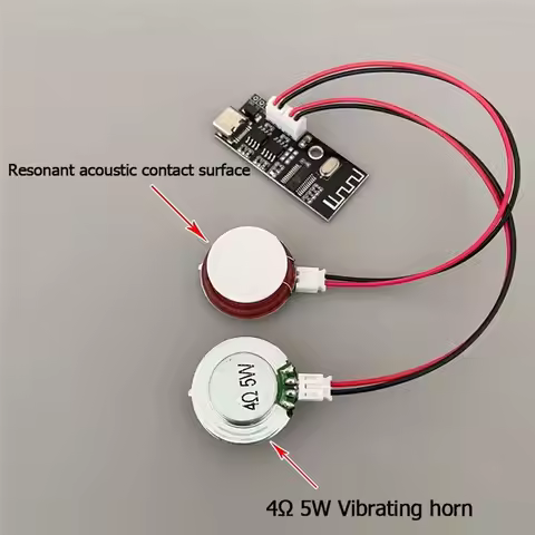 4Ohm 5W DIY Speaker Bone Conduction Sound System Horn Resonance With Bluetooth Amplifier Board-[No.3