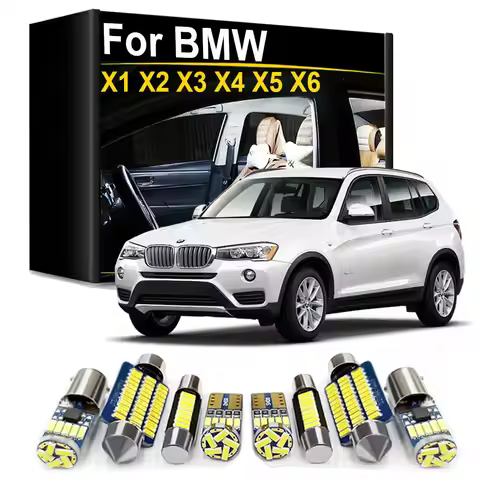 Car LED Interior Dome Map Trunk Light Bulb Kit For BMW X1 E84 F48 X2 F39 X3 E83 F25 X4 F26 X5 E53 E7