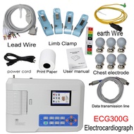 ECG300G CONTEC 4.3" Touch Screen EKG Machine Electrocardiograph 3 Channel ECG Monitor 1 year warranty