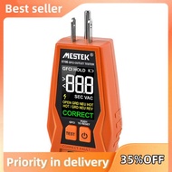 Outlet Tester with GFCI - Electrical Receptacle Tester with LCD Digital Display, Outlet Socket Check