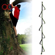 Rock Climbing 7 Rings Four-Step Etrier Rope Ladder Rise Ascending Sling Mountain Deck Foot Pedal