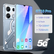 GT10 PRO NEW Smartphone 6.7inch Screen Memory 12GB+512GB  Camera 72MP+108MP Android 13.0 4G/5G Netwo