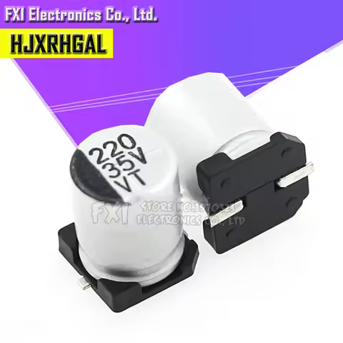 10PCS Electrolytic capacitor 35V220UF 8*10mm SMD aluminum electrolytic capacitor 220uf 35v