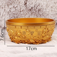 Brass Ingot Treasure Pot Home Living Room Temple Decoration Lucky Copper Pot Gift Scenic Spot Hot Se